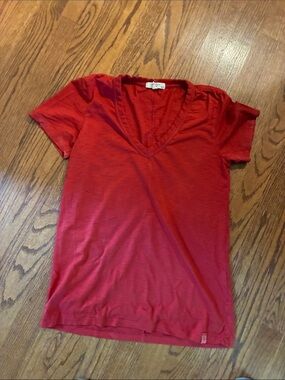 Rag and bone Red V-Neck Tee